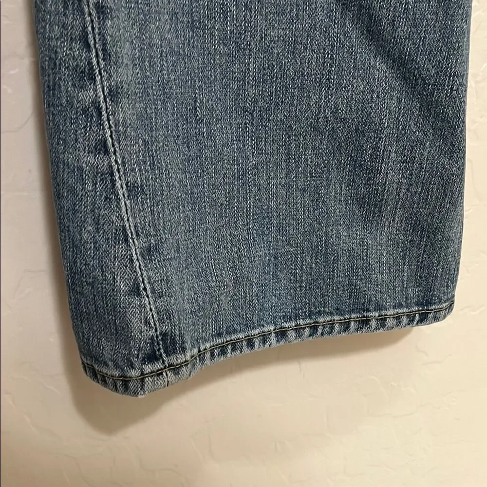 True Religion Joey Blue Distressed Ripped Denim Jeans Casual